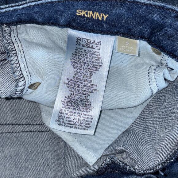 Michael Kors Skinny Jeans Dark Wash Woman Denim Size 6 - Picture 7 of 11